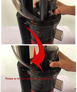 QIN Slow Masticating Extractor Easy to Clean Cold Press Juicer, with Reversal Function,BPA-free Masticating Juicer with Juice Jug
