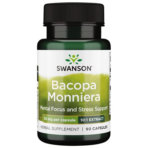 Swanson Bacopa Monniera 10:1 Extract 50 Milligrams 90 Capsules