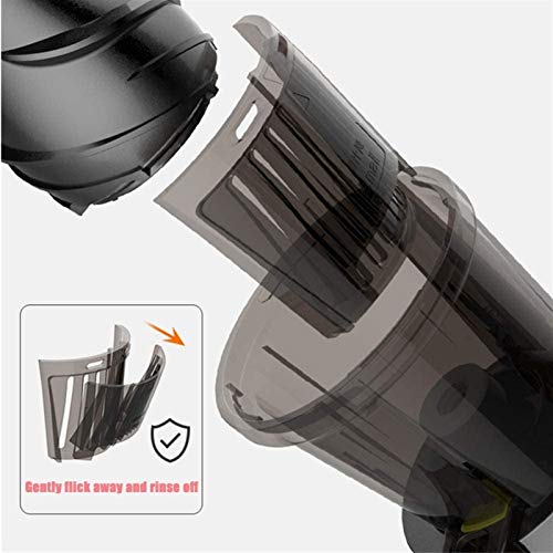 WERCHW Slow Masticating Juicer, Cold Press Extractor, High Nutrient Yield Juicing for Fruits & Vegetables w/Safety Lock, Reverse Mode, Quiet Motor, Cleaning Brush (Color : Gold)