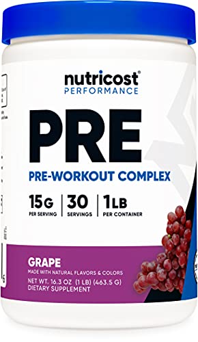 Nutricost Pre-Workout Complex Powder Grape (30 Serv)