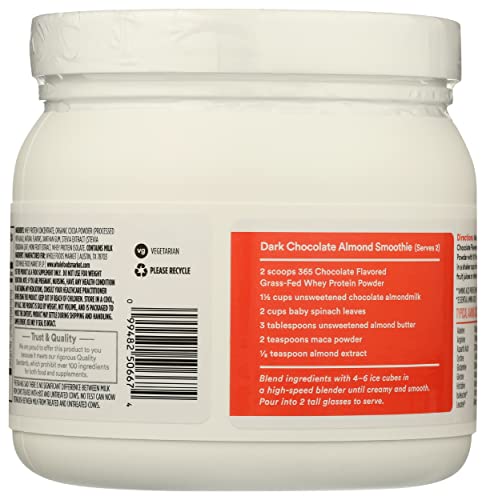 365 by Whole Foods Market, Protein Whey Grassfed Chocolate, 11.6 Ounce