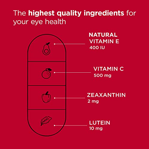 Viteyes AREDS 2 Zinc Free Capsule Macular Health Formula Capsules, Natural Vitamin E, No Zinc, No Copper, Eye Vitamin, Smaller Capsules, Vision Protection, 60 Capsules