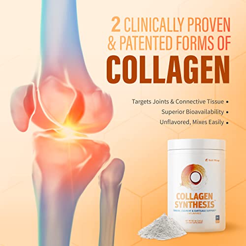 SaltWrap Collagen Supplement for Joints with FORTIGEL, TENDOFORTE – NSF Certified Collagen Synthesis Powder for Joint Recovery, Tendons, Ligaments, Cartilage, Pre and Post-Exercise Collagen Peptides