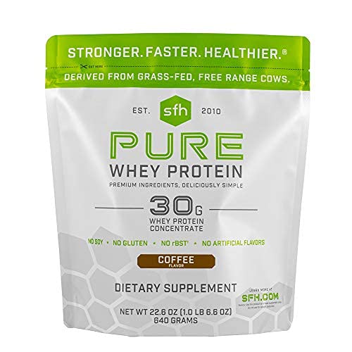 Pure Whey Protein Powder Coffee 1lb Bag