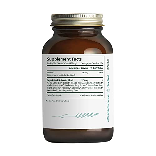 Pure Synergy Pure Radiance C | 4 oz Powder | USDA Organic | Non-GMO | Vegan | 100% Natural Vitamin C with Organic Camu Camu Extract