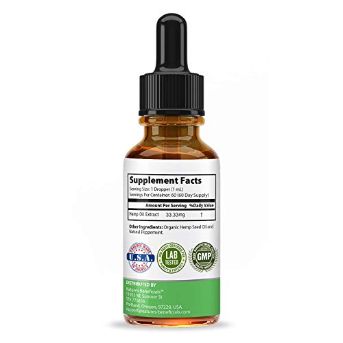 Organic Hemp Oil Extract Drops 2000mg - Ultra Premium Pain Relief Anti-Inflammatory, Stress & Anxiety Relief, Joint Support, Sleep Aid, Omega Fatty Acids 3 6 9, Non-GMO Ultra-Pure CO2 Extracted