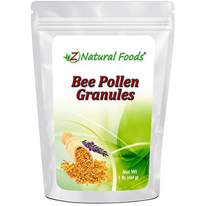 Bee Pollen Granules - Harvested in USA - 100% Pure & Unprocessed - All Natural Health Superfood Supplement - Raw, Gluten Free, Non GMO - 1 lb