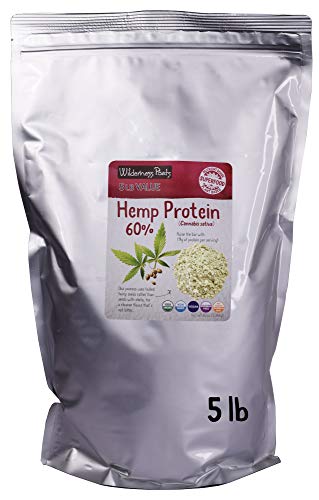 Wilderness Poets, Cold Pressed Organic Hemp Protein Powder, 19 G (80 Ounce - 5 Pound)