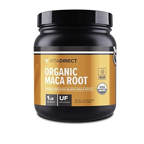 VitaDirect Organic Maca Root Powder - 90 Servings, 5g per Serving