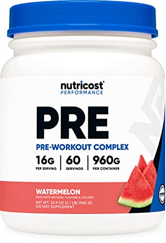 Nutricost Pre-Workout Complex Powder Watermelon (60 Serv)