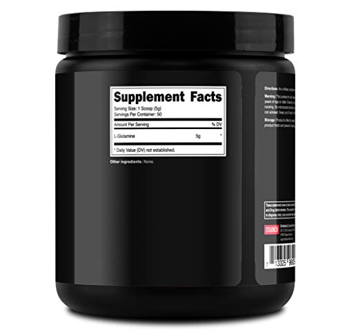 Staunch L-Glutamine Powder 250 Grams, 50 Servings