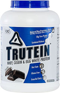 Body Nutrition Protein Trutein Powder - Chocolate 4lb Whey - Natural Keto Friendly Drink - Zero Sugar - Lean Muscle Builder, Workout, Recovery