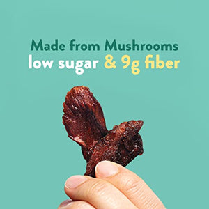 Moku Plant-Based Mushroom Jerky (3 Pack) Vegan Jerky, Gluten-Free, Soy-Free, Non-GMO Vegan Snacks, Vegan Meat No Artificial Sweetener Vegan Food, 2 oz ea - Hawaiian Teriyaki