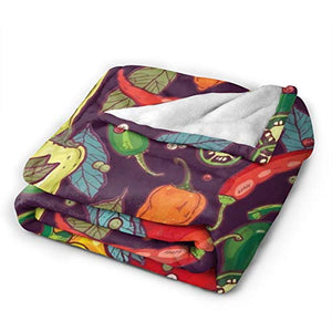 ARTIEMASTER Various Hot Spicy! Blanket Soft and Lightweight Flannel Throw Suitable for Use in Bed, Living Room and Travel 50"x40" for Kid