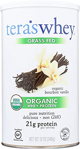 TERASWHEY Organic Whey Protein Bourbon Vanilla, 12 OZ