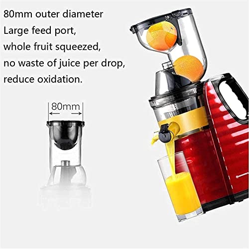 Juicer Machines Slow Juicer, Slow Masticating Juicer Machine with Big Wide 81mm Chute, Cold Press Juicer for Nutrient Fruits and Vegetables, Juicer Machine BPA-Free, Easy to Clean
