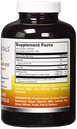 Vita Essentials Cla 1250 Mg Soft Gels, 120 Count
