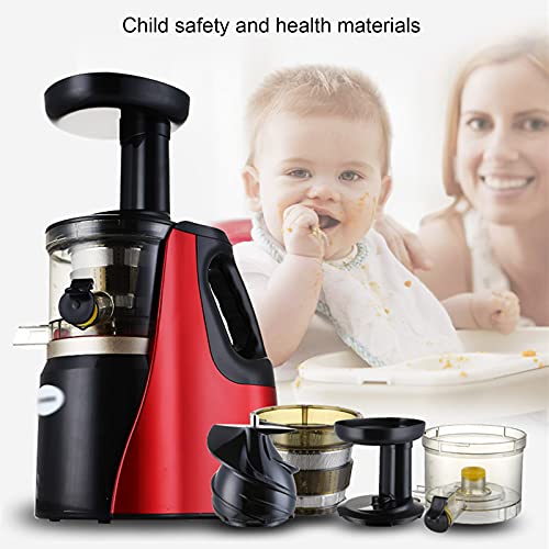 Slow Juicer Masticating Cold Pressed Juicer Machines Vegetable And Fruit, Electric Juicer Machines Easy To Clean, Quiet Motor & Reverse Function