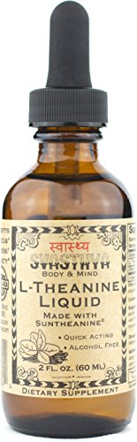 SVASTHYA BODY & MIND Liquid L-Theanine, 2 oz (Pack of 1)