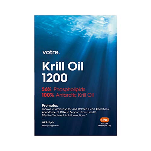 Votre. Krill Oil 1200, 60 Softgels, Omega, Heart Health