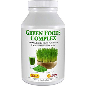 Andrew Lessman Green Foods Complex 30 Capsules – Supplies Building Blocks for Healthy Tissue Growth and Liver Support. 100 mg Each of Barley Grass, Wheat Grass, Blue Green Algae, Chlorella, Spirulina