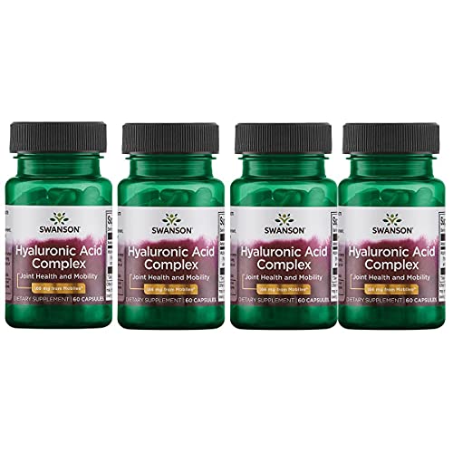 Swanson Hyaluronic Acid Complex 166 mg 60 Caps 4 Pack