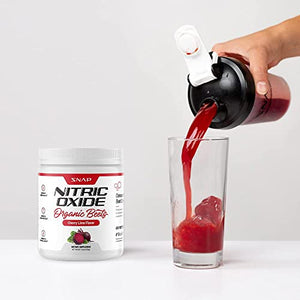 Beet Root Powder Organic - Nitric Oxide Beets by Snap Supplements - Supports Blood Pressure and Circulation Superfood, Muscle & Heart Health, Increase Stamina & Energy, 250g (Cherry Lime)