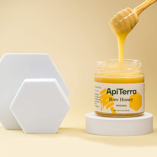 ApiTerra - Original Raw Honey , whipped & spreadable 11oz (pack of 3)