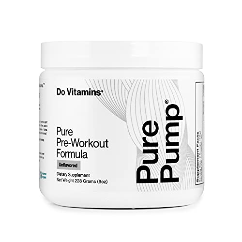 Do Vitamins PurePump Natural Pre-Workout Supplement, Clean Pre-Workout Supplement for Men and Women, Unflavored