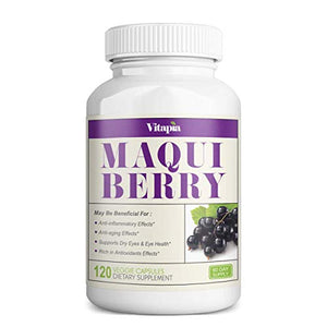 Vitapia Maqui Berry 1000mg - 120 Veggie Capsules - Vegan and Non-GMO - Superfood - Powerful Antioxidant, Immune Support*