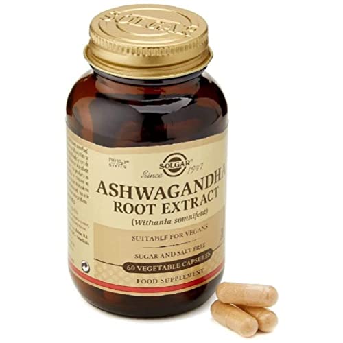 Solgar Standardized Full Potency Ashwagandha Root Extract Vegetable Capsules, 60 Count