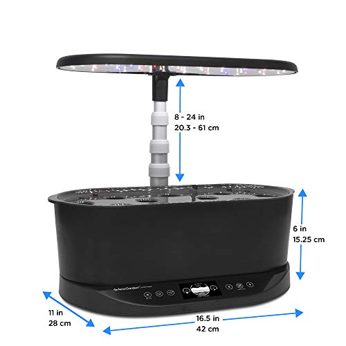 AeroGarden Bounty Basic - Indoor Garden with LED Grow Light, Black