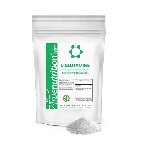 True Nutrition - L-Glutamine Powder - Supports Intense Workout Recovery and Nitrogen Balance - Vegan Amino Acid Supplement - 500g