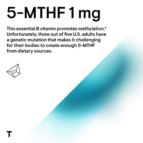 Thorne Research - 5-MTHF 1 mg Folate - Active Vitamin B9 Folate Supplement - 60 Capsules