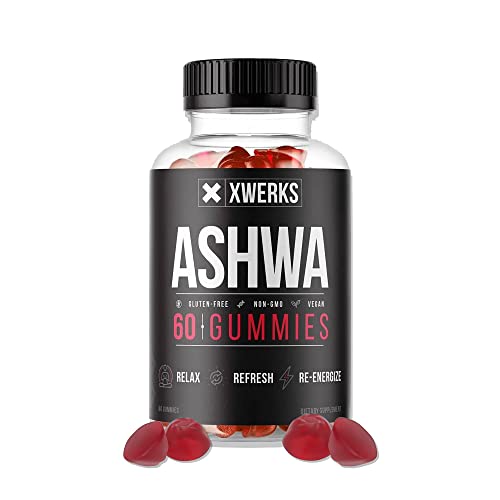 Xwerks Ashwagandha Root Gummies - Extra Strength 1500mg - Stress Relief & Anxiety - Natural Supplements for Immunity Support & Strength- Non-GMO Gluten Free and Vegan Gummy Vitamins for Adults - 60CT