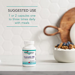 NutriCology Quercetin 300 - Bioflavonoid, Mast Cell, Immune Support - 60 Vegetarian Capsules