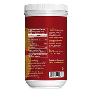 Zint Sweet Collagen Powder Beauty Drink Mix (Strawberry Lemonade): Delicious Hydrolyzed Collagen Peptides Protein Supplement - Grass-Fed, Zero Sugar, Non-GMO, Gluten-Free, 10 oz