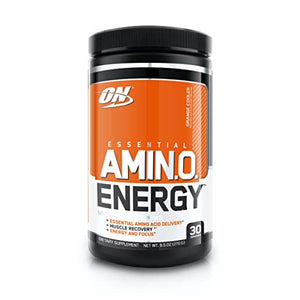 Optimum Nutrition Amino Energy - Pre Workout with Green Tea, BCAA, Amino Acids, Keto Friendly, Green Coffee Extract, Energy Powder - Orange Cooler, 30 Servings