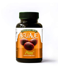 Amazon Andes - Aguaje Capsules - 100 Pills - Buriti - 100 % Natural - Non GMO - Vegan - Wild Harvested in Peru