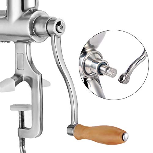 Happybuy Wheatgrass Extractor Portable Wheatgrass Juicer with 3 Sieves Wheatgrass Juicers Manual Stainless Steel Wheatgrass Extractor Machine for Wheat Grass Fruit Vegetable