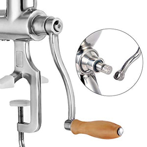 Happybuy Wheatgrass Extractor Portable Wheatgrass Juicer with 3 Sieves Wheatgrass Juicers Manual Stainless Steel Wheatgrass Extractor Machine for Wheat Grass Fruit Vegetable