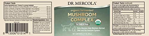 Dr. Mercola Organic Mushroom Complex for Pets, 60g