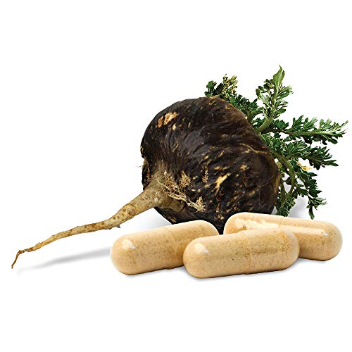 Sunfood Black Maca Capsules- Organic, Non-GMO, Vegan. For Men & Women. 100% Pure: No Additives, Fillers or Preservatives. 90 count. 800 mg Capsules