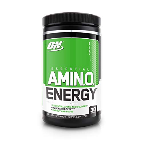 Optimum Nutrition Amino Energy - Pre Workout with Green Tea, BCAA, Amino Acids, Keto Friendly, Green Coffee Extract, Energy Powder - Lemon Lime, 30 Servings