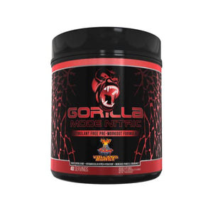 Gorilla Mode Nitric Stimulant Free Pre-Workout – Best Tasting and Most Effective Stimulant Free Pre-Workout / Massive Pumps · Vasodilation · Power / 720 Grams (Volcano Burst)