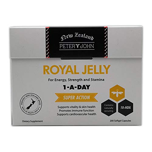 Royal Jelly 1000mg 200 Softgel Capsules 10-HDA Nutritional Supplements (1 Pack)