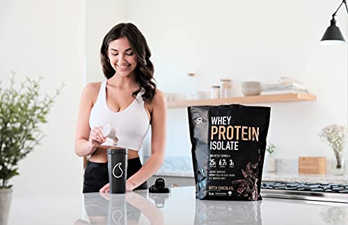 Whey Protein Isolate Powder (5lb - Dutch Chocolate) | Leucine-Enriched Amino Acids with 25g of Protein | Gluten Free, Non-GMO Verified & Instantized for Easy Mixing
