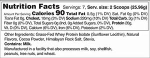 Bad Athletics Grass Fed 100% Whey Protein Isolate - Five Ingredients, 20g of Protein, Naturally Flavored & Sweetened (7 Servings) (Milk Chocolate)