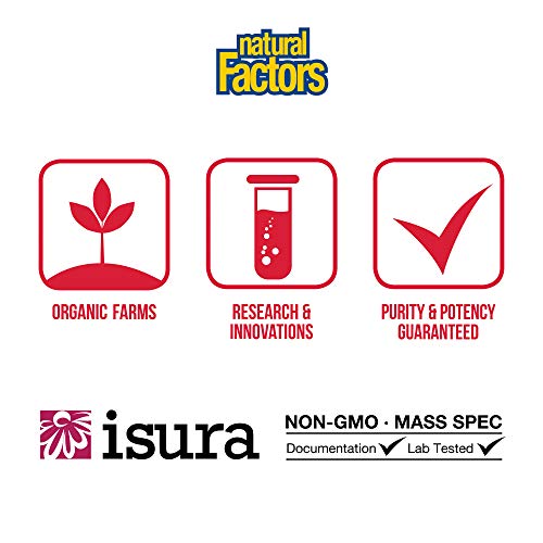 Whey Factors by Natural Factors, Grass Fed Whey Protein Concentrate, Aids Muscle Development and Immune Health, Strawberry, 12 Oz