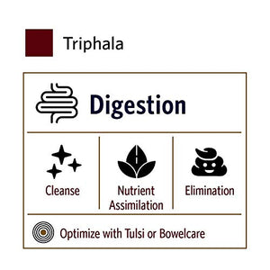 Organic India Triphala Herbal Supplement - Digestion & Colon Support, Immune System Support, Adaptogen, Nutrient Dense, Vegan, Gluten-Free, USDA Certified Organic, Non-GMO - 90 Capsules